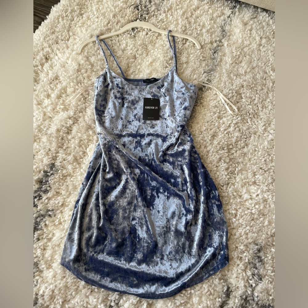 Forever 21 Satin Light Blue mini dress | Size: M